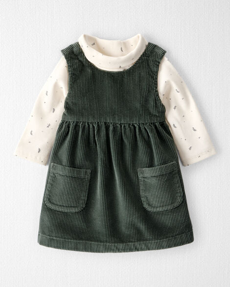Baby Girl 2-Piece Organic Cotton Jumper Set