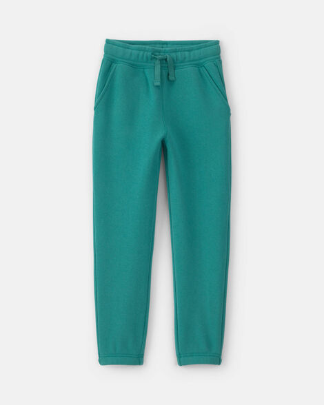 boys fleece joggers - green