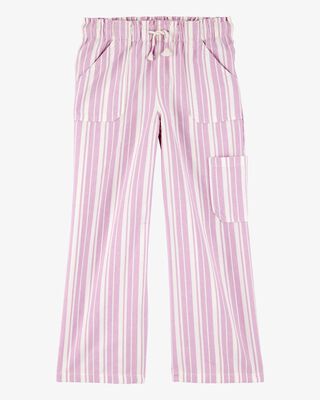 Product image 1 of Kid Striped Drawstring Pants - Pink