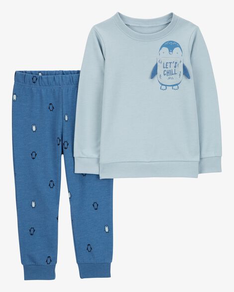 Product image 1 of Toddler 2-Piece Penguin Sweatshirt & Pant Set
