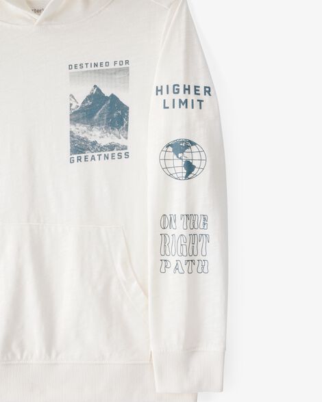  Product image 2 of Kid Mountain Knit Hoodie - White