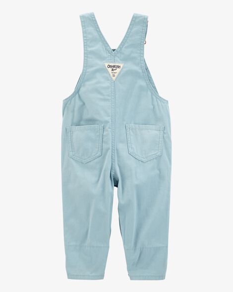  Product image 2 of Baby Floral Canvas Overalls - Blue