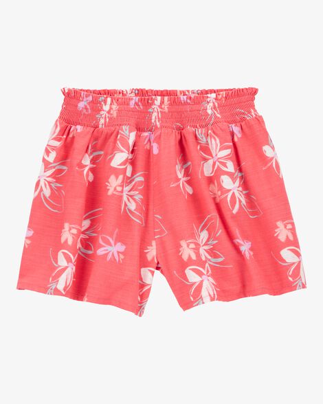 Product image 1 of Kid Floral Linen Look-Alike Flowy Pull-On Shorts
