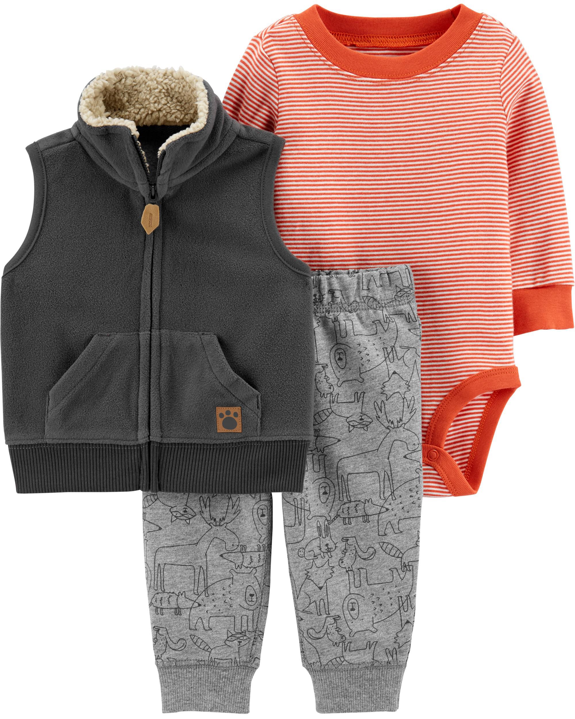 carter's vest outfit