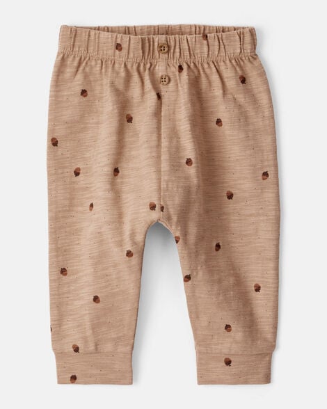 Baby Thanksgiving Print 100% Cotton Long-Sleeve 2-Piece Pajamas - Cream