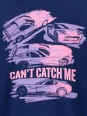 Navy - Toddler Car Long-Sleeve Graphic Tee - Navy, Selected