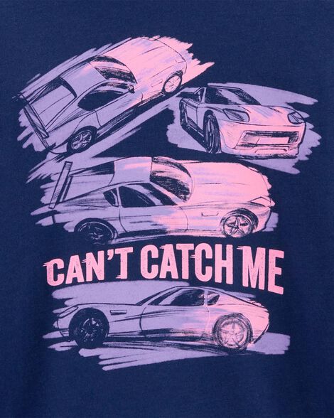 Product image 2 of Toddler Car Long-Sleeve Graphic Tee - Navy
