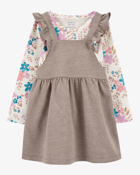  Product image 1 of Toddler 2-Piece Floral Tee & Flutter Dress Set