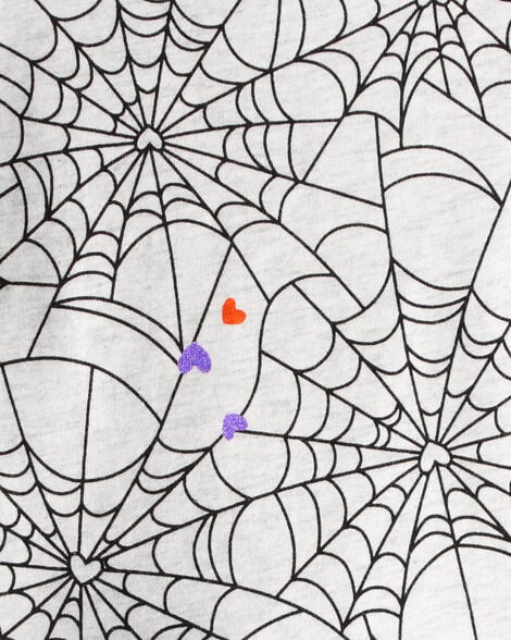 Product image 2 of Baby Halloween Spiderwebs Long-Sleeve Tee - White/Black