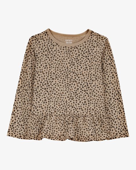  Product image 1 of Toddler Leopard Print Peplum Top