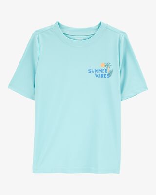 Product image 1 of Kid Summer Vibes Short-Sleeve Rashguard - Blue