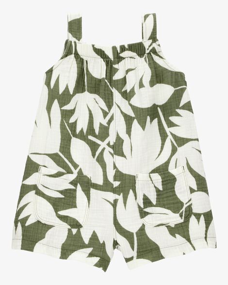  Product image 1 of Toddler Tropical Floral Sleeveless Romper - Floral