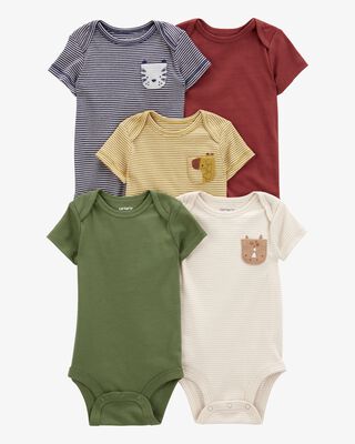 Product image 1 of Baby 5-Pack Short-Sleeve Bodysuits