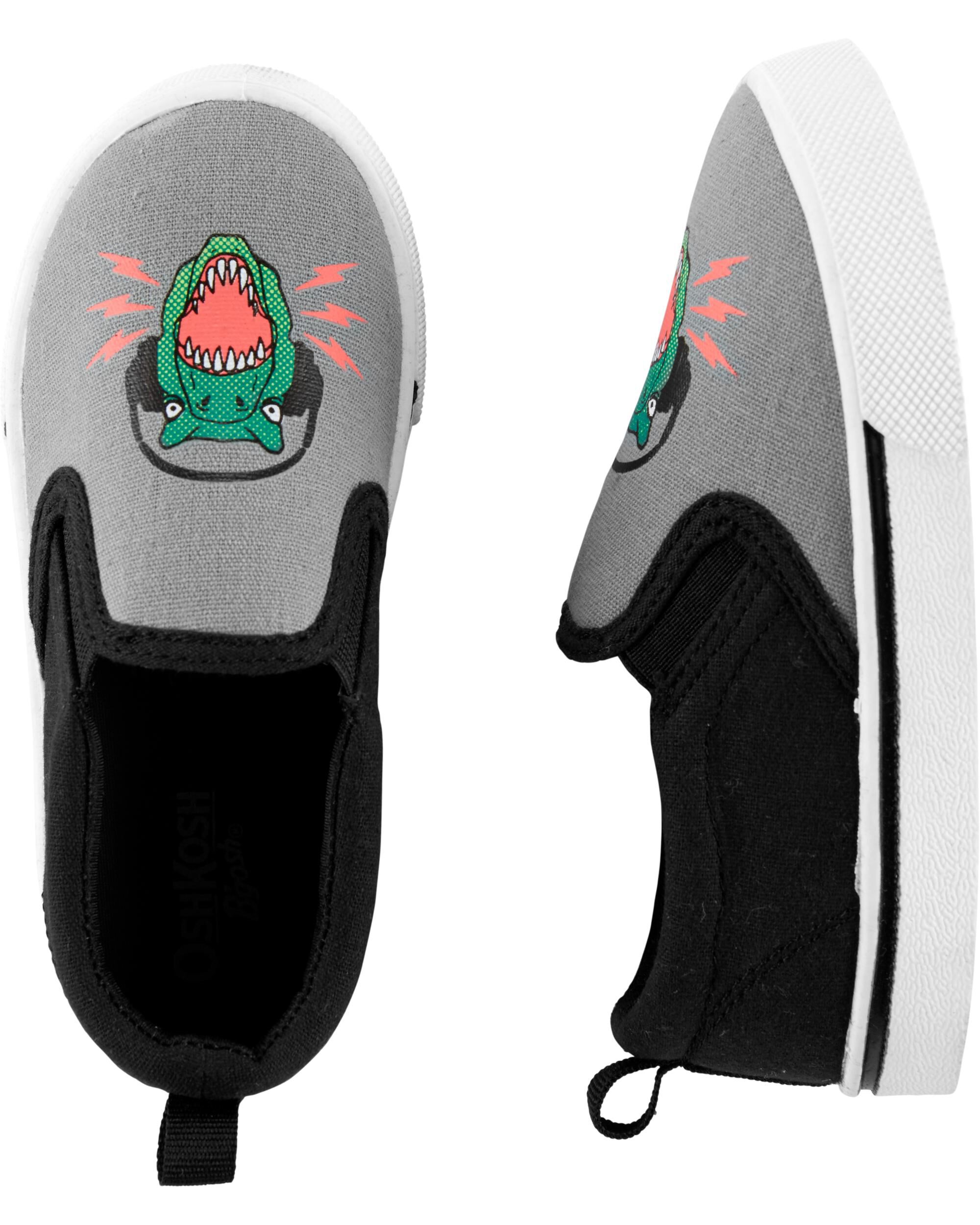 carter's dinosaur slip on shoes