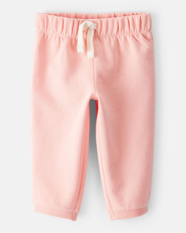 Product image 1 of Baby Girl Cotton Pull-On Pants - Pink