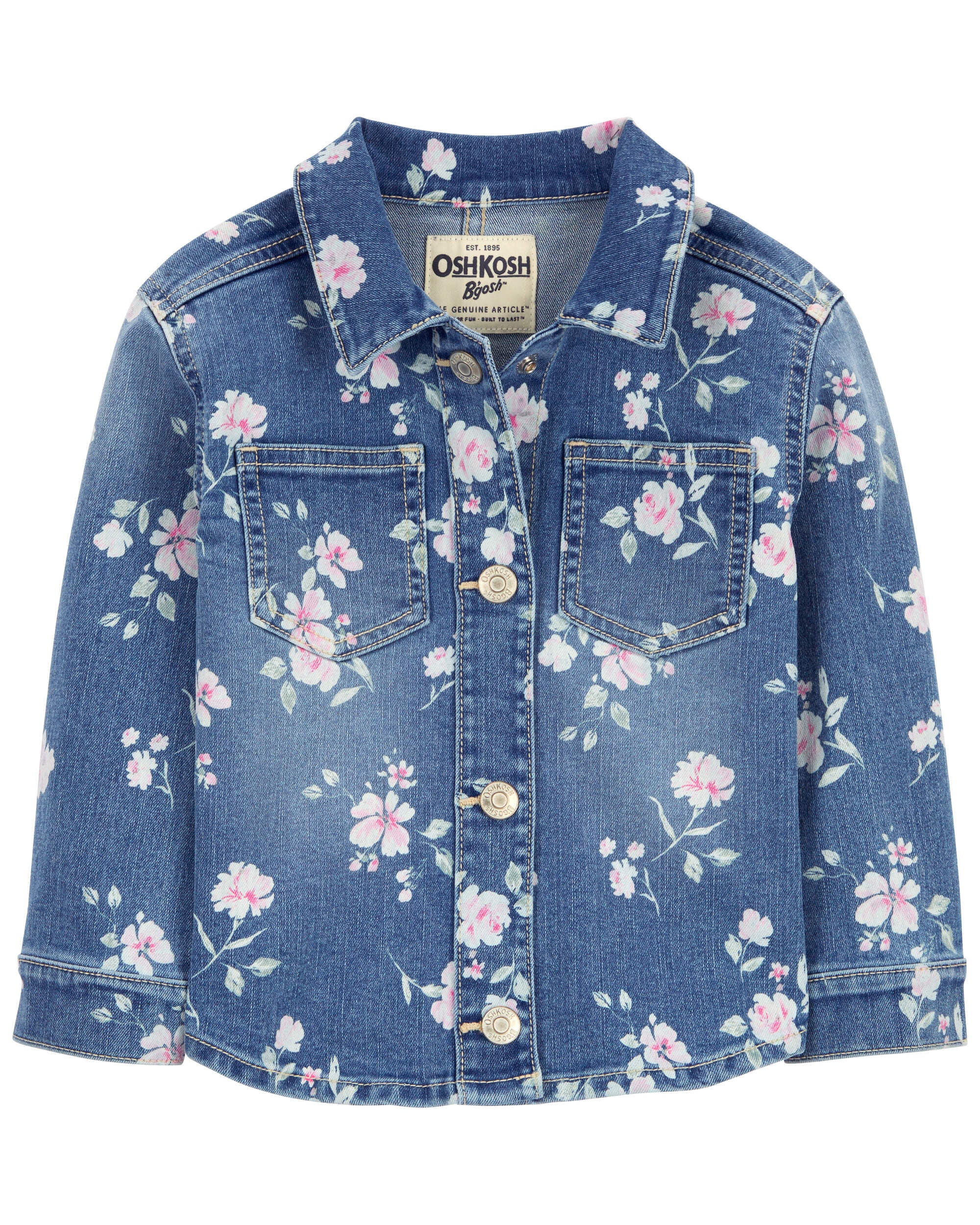 Toddler Floral Print Denim Jacket - OshKosh | Carter's