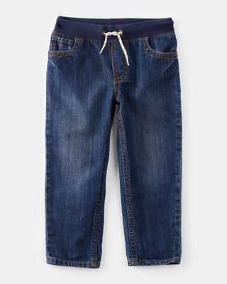 Product image 1 of Toddler Pull-On Denim Pants - Blue