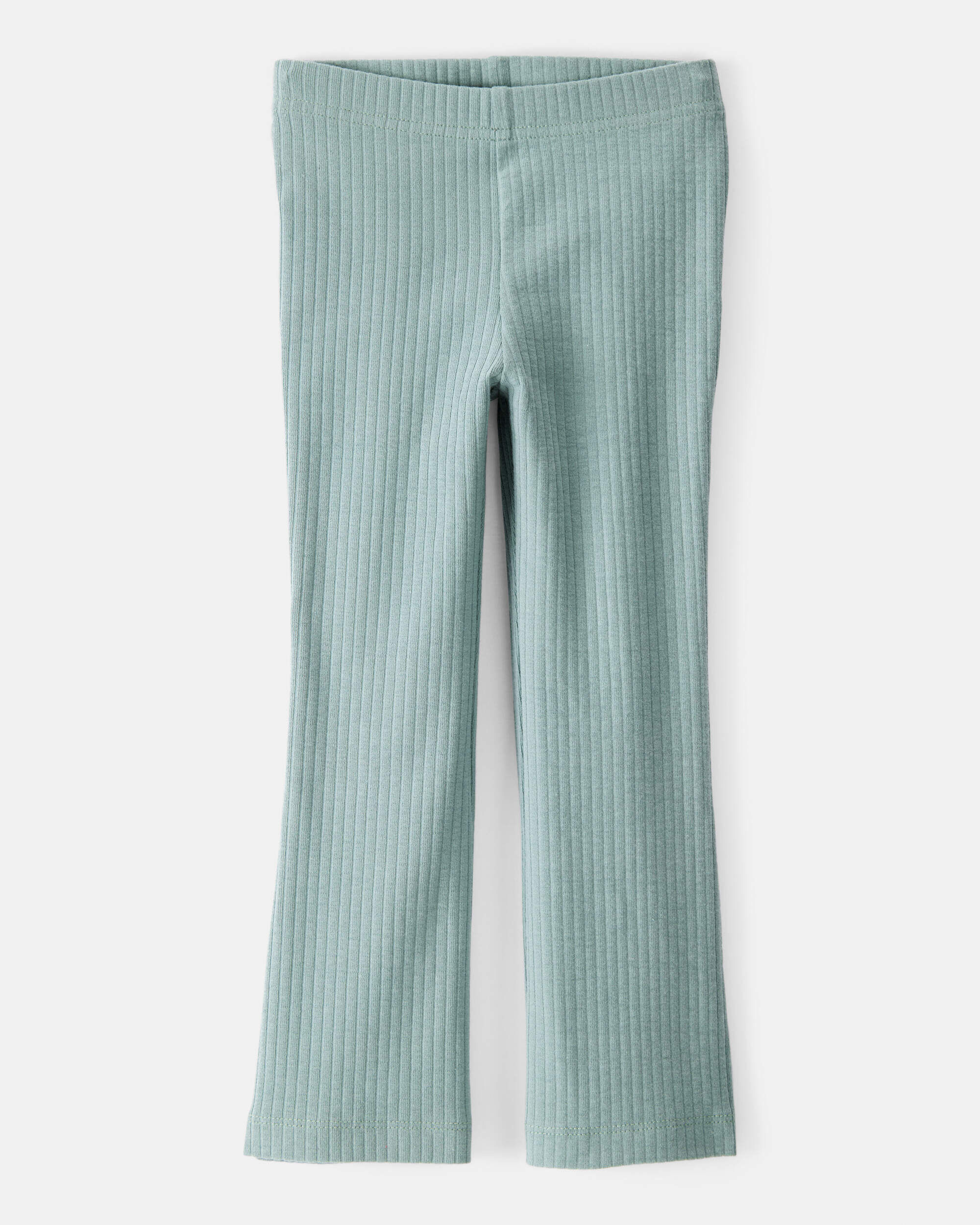 Toddler Girl Cotton Flare Leggings - Green