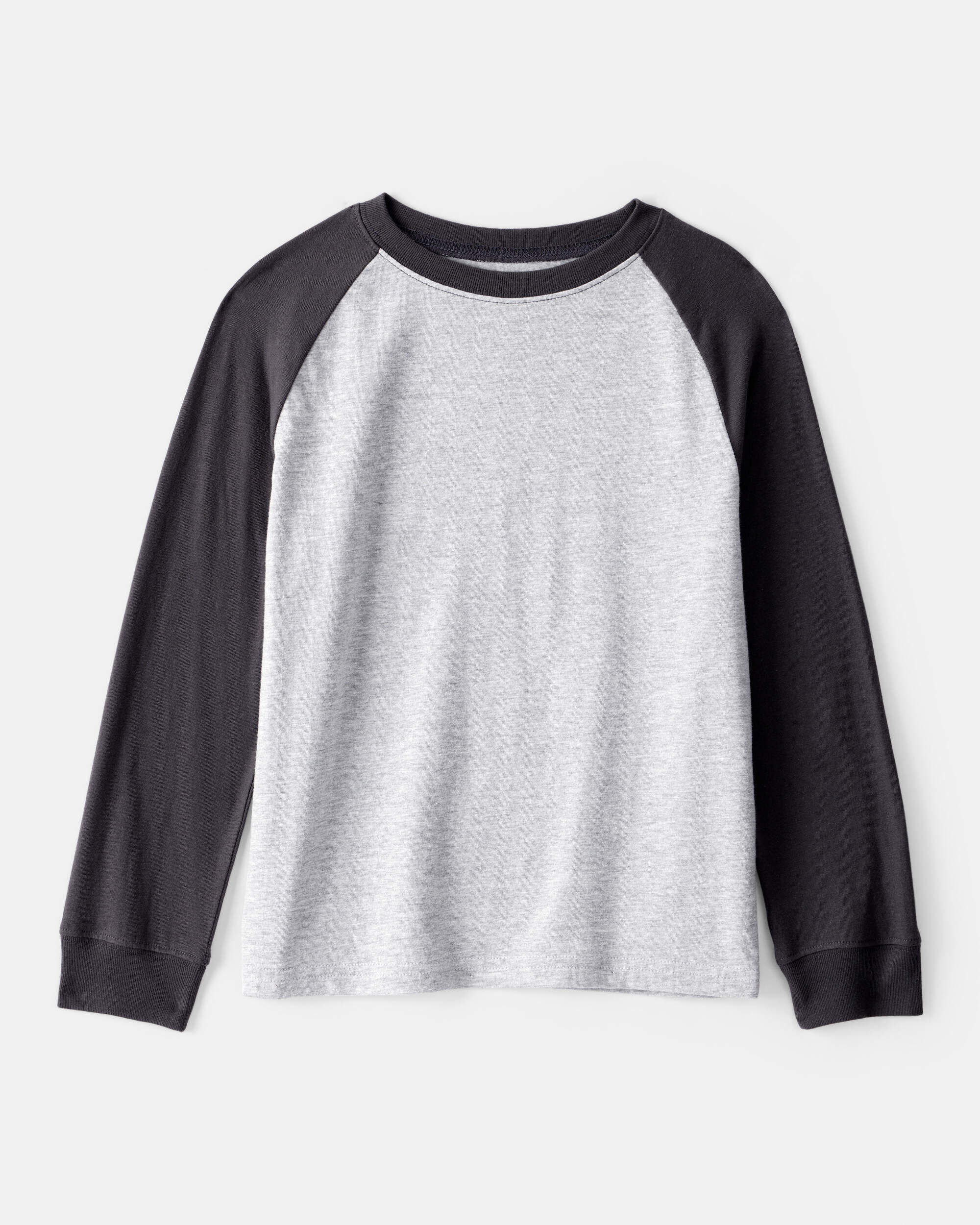 Boys Long-Sleeve Raglan Tee - Charcoal - Carter's | Carter's