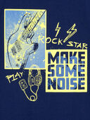 Navy - Kid Rockstar Guitar Graphic Tee, Selected