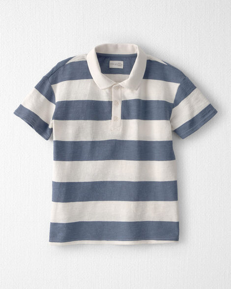 Boys Polo Shirt Made with Organic Cotton in Stripes