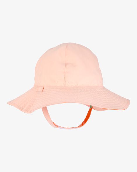  Product image 2 of Baby Orange Fruit Print Reversible Swim Hat - Orange/Peach