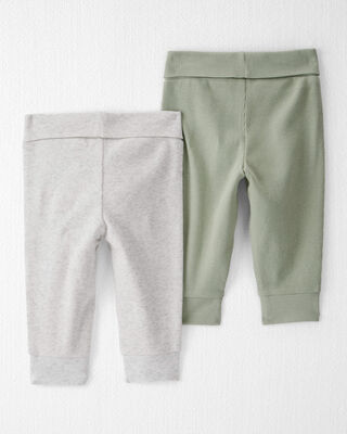 Product image 2 of Baby Girl 2-Pack Organic Cotton Grow-With-Me Joggers