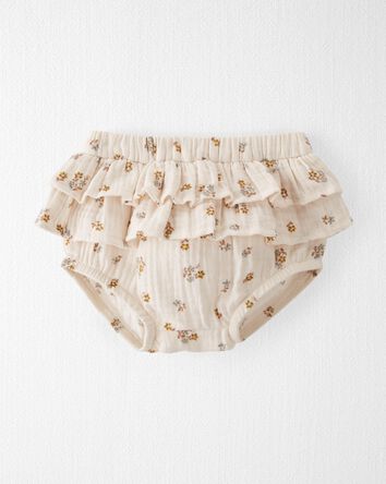 Baby Floral Print Organic Cotton Gauze Diaper Cover