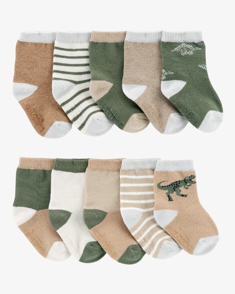  Product image 1 of Baby 10-Pack Dinosaur Socks