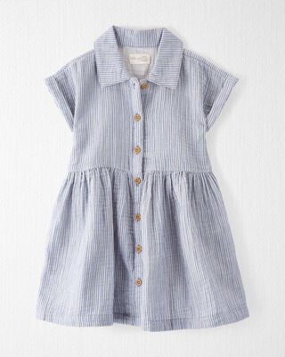 Product image 1 of Toddler Organic Cotton Gauze Striped Dress