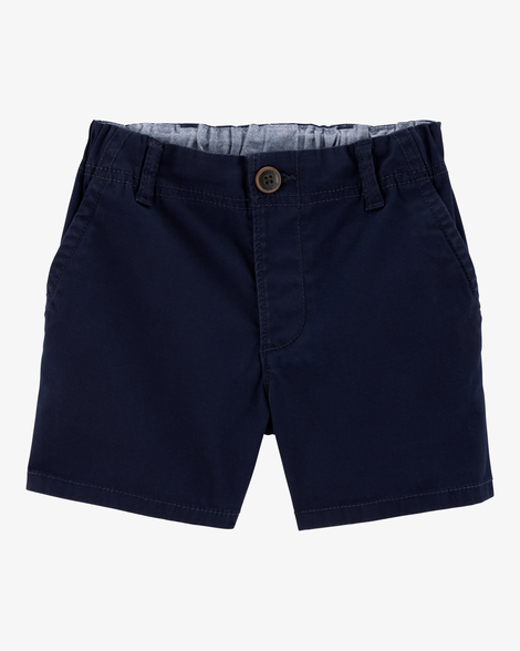 Toddler Stretch Chino Uniform Shorts - Navy