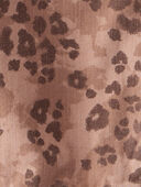 Brown - Girls Leopard Print Long-Sleeve Fashion Jacket - Brown, Selected