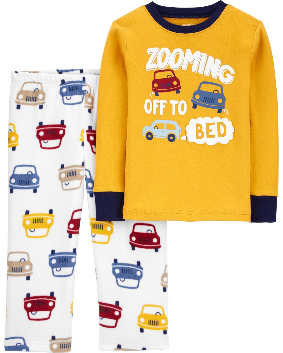 Multi Toddler 2Piece Fleece & 100 Loose Fit Cotton Pajamas