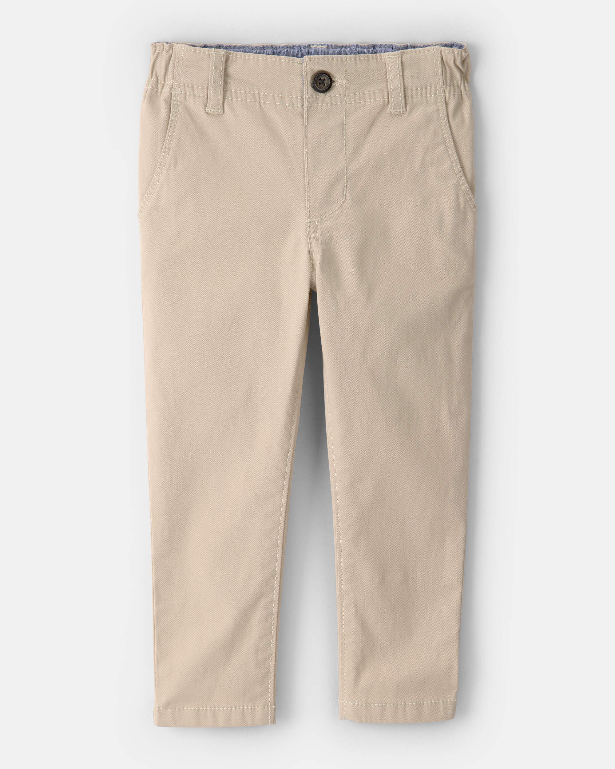 OshKosh B'gosh Toddler Boy Slim Tapered Chino Pants 2T Khaki