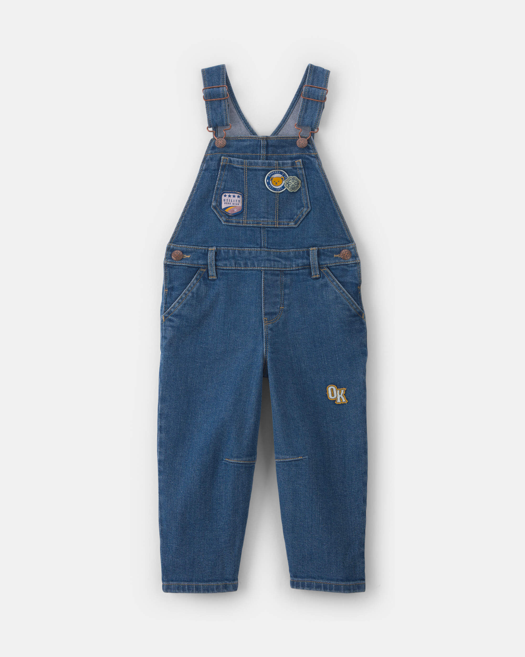 OshKosh B'gosh Toddler Girl Denim Overalls - Medium Wash 2T Medium Wash