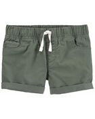 Pull-On Twill Shorts, , hi-res