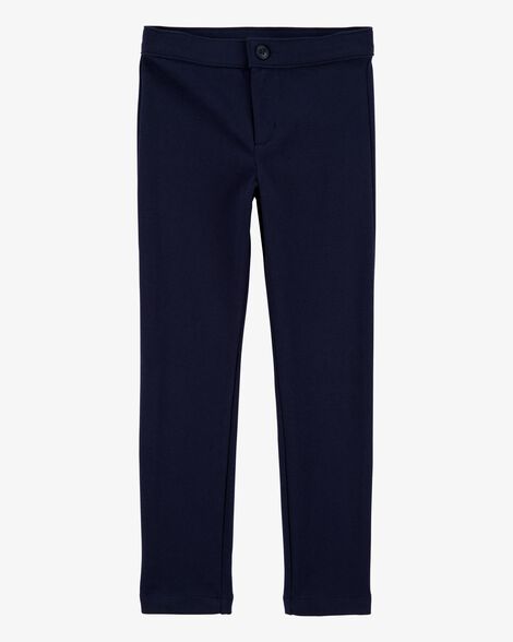  Product image 1 of Kid Ponte Knit Uniform Pants - Navy