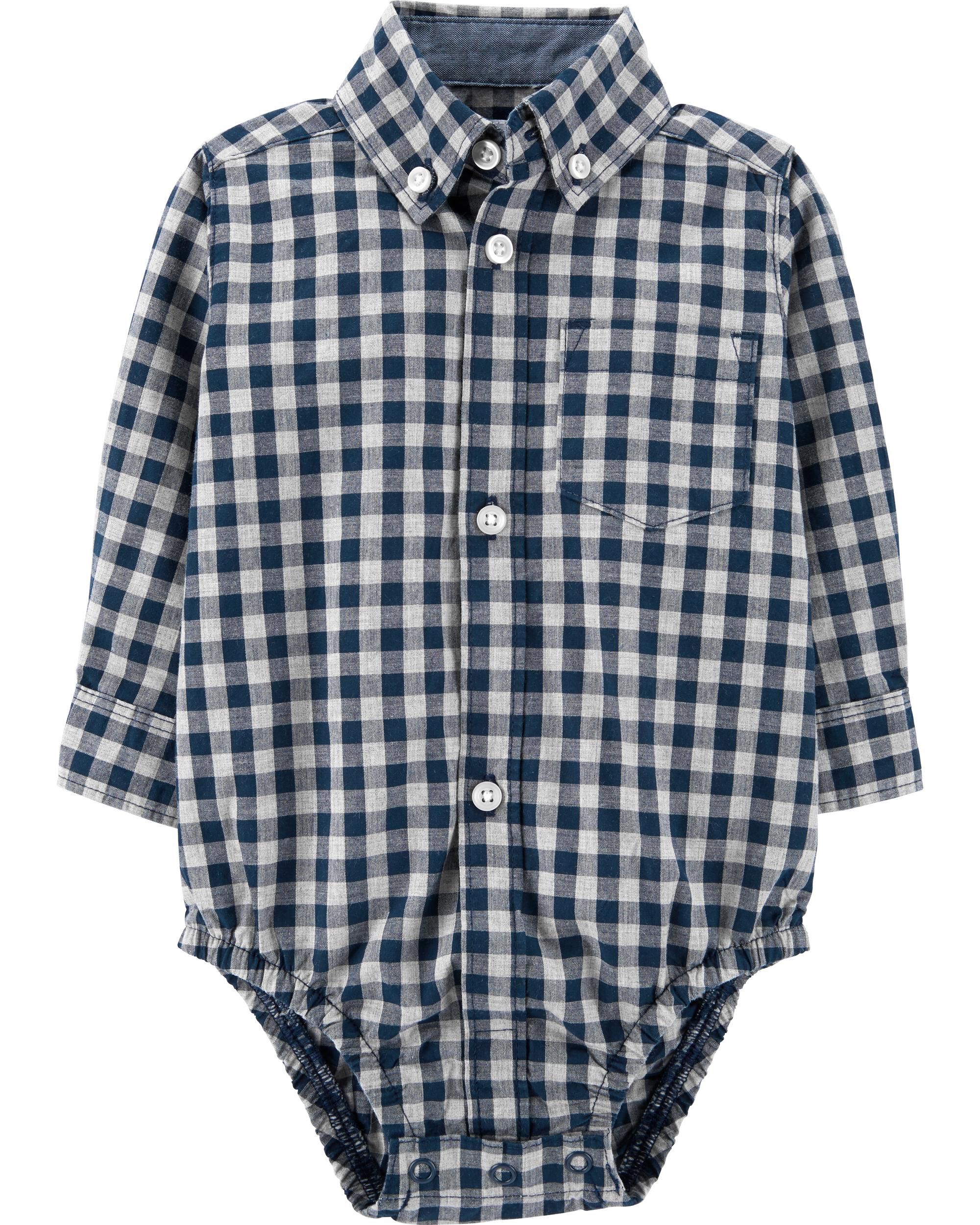 plaid bodysuit baby boy
