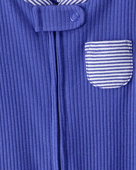  Product image 5 of Baby Striped 2-Way Zip Sleep & Play Pajamas