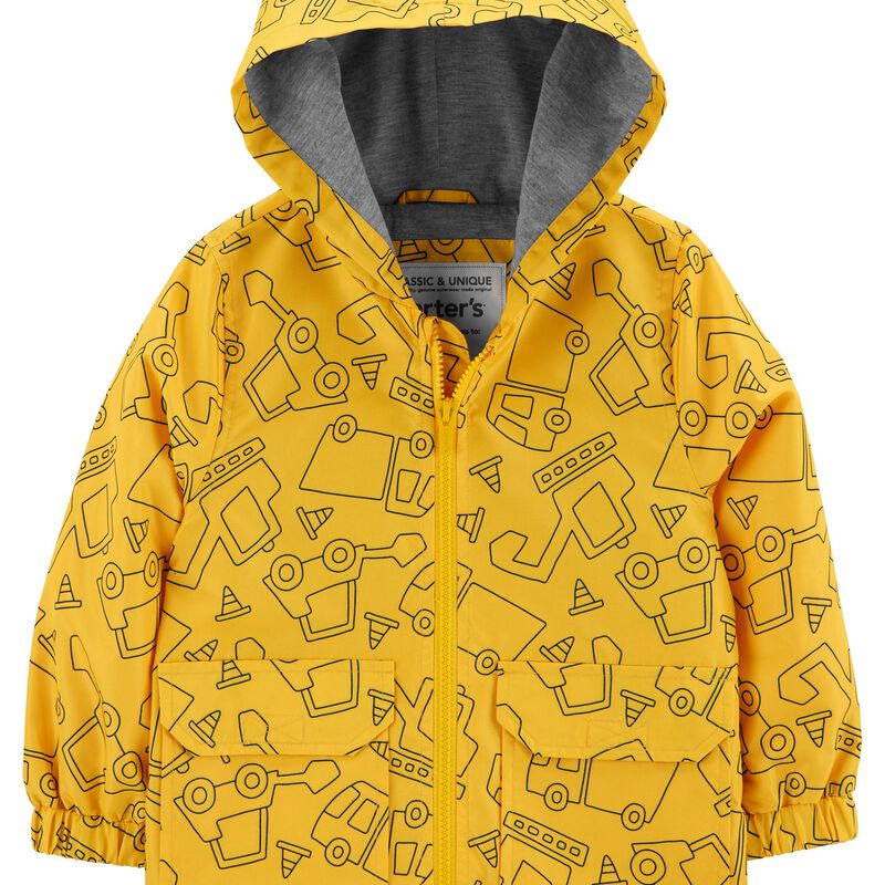 Yellow Toddler Carter's Construction Rain Coat