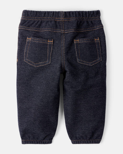 Baby Boy 3-Piece Long-Sleeve Bodysuit, Vest & Denim Pant Set