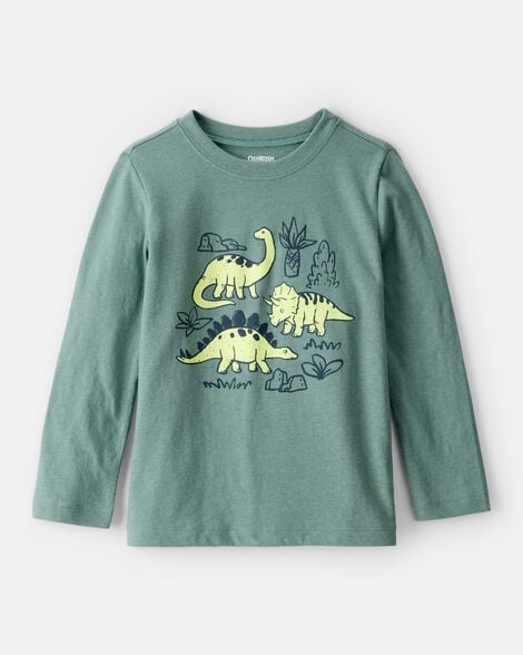 Toddler Boy Dinosaur Graphic Tee - Green