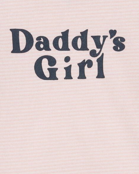 Product image 2 of Baby "Daddy's Girl" Short-Sleeve Bodysuit - Pink
