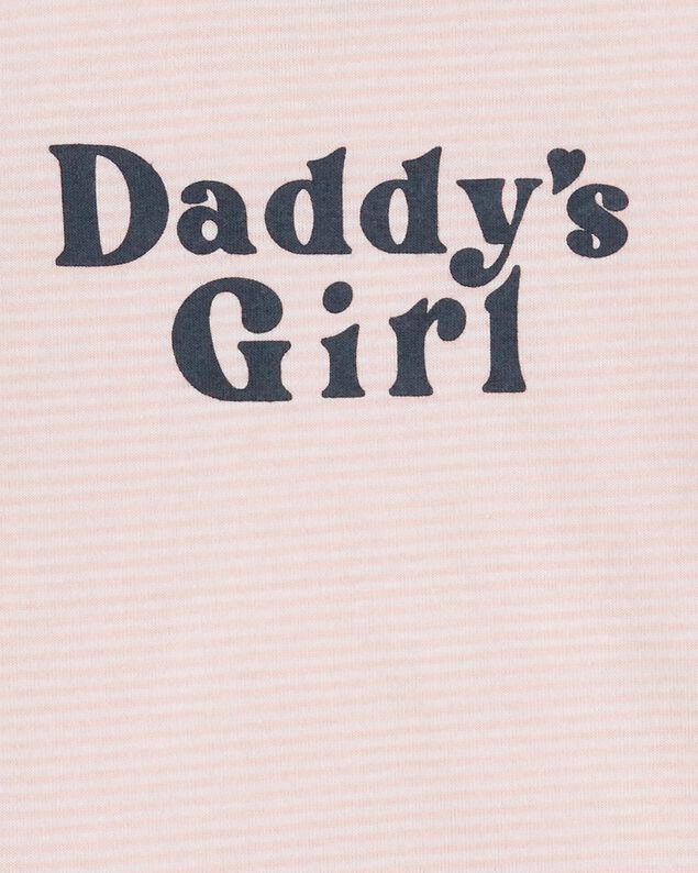 Product image 2 of Baby "Daddy's Girl" Short-Sleeve Bodysuit - Pink