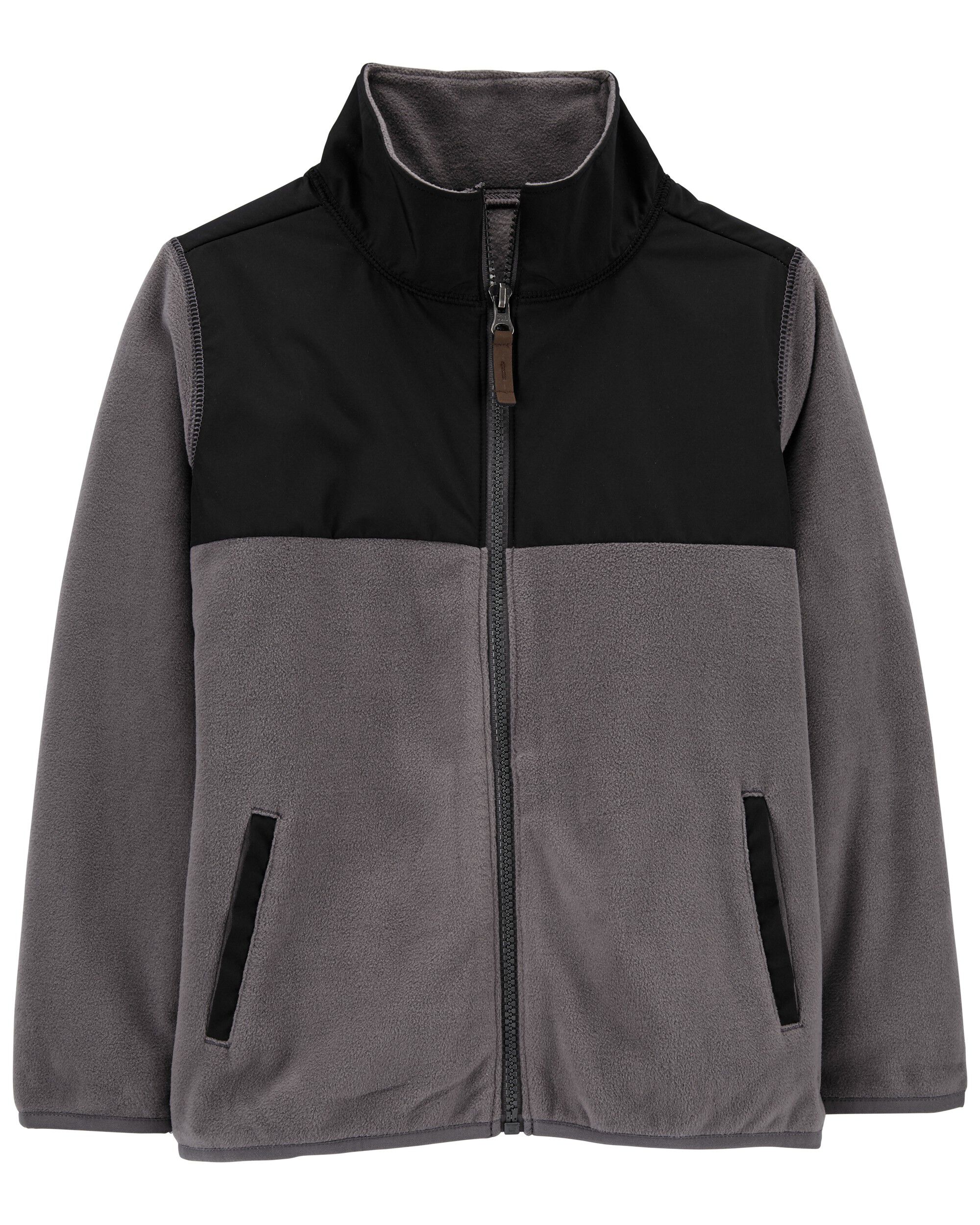 kids zip up fleece
