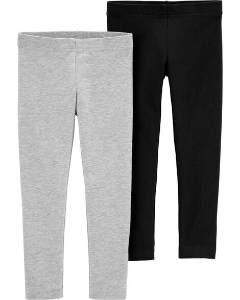  Product image 1 of Baby 2-Pack Black & Grey Leggings