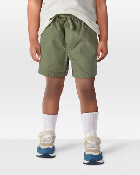  Product image 2 of Toddler Pull-On Poplin Shorts - Olive