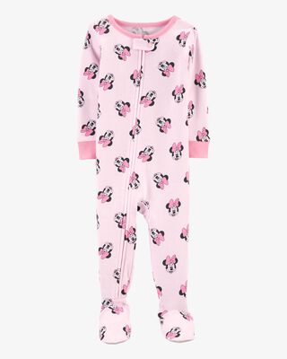Product image 1 of Toddler 1-Piece Minnie Mouse 100%  Cotton Footie Pajamas
