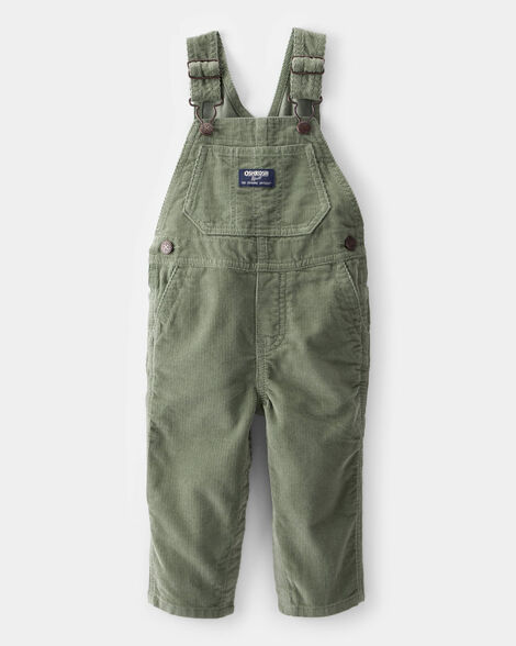 Product image 1 of Baby Neutral Solid Corduroy Overalls - Green