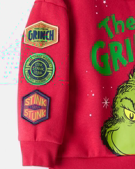 Toddler Boy Christmas Dr. Seuss™ The Grinch Pullover Sweatshirt - Red